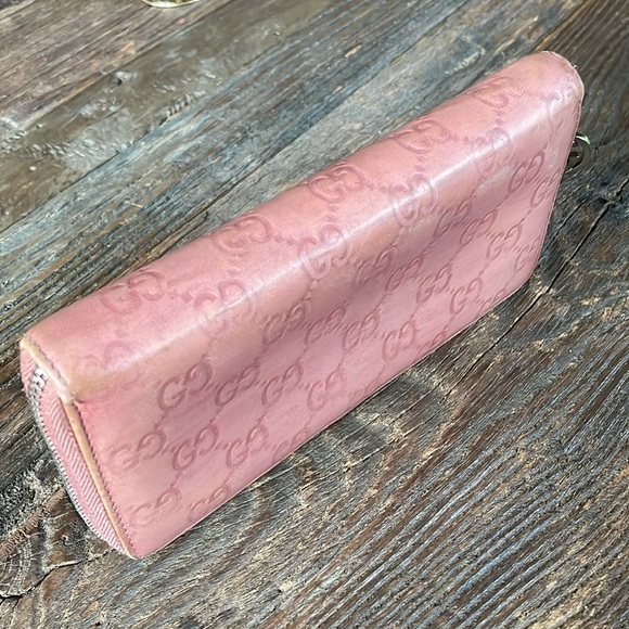Gucci Sima pink Guccissma full zip long wallet - Picture 6 of 15